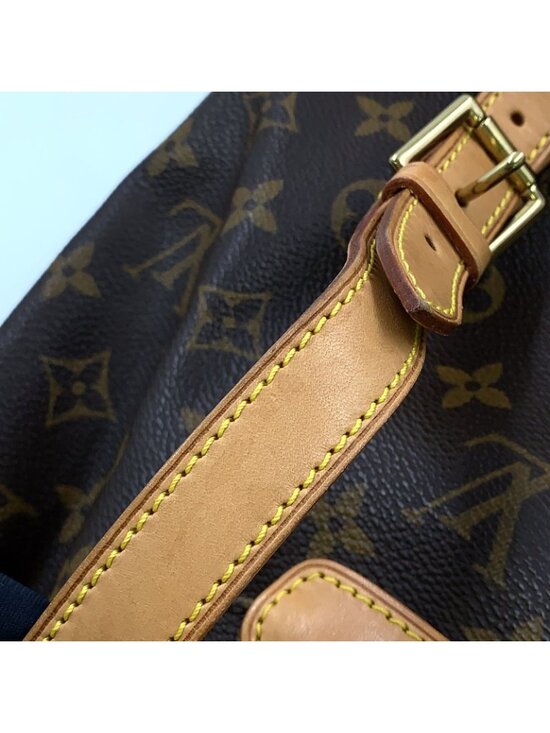 Louis Vuitton Montsouris MM Monogram Leather Brown Light Backpack Gold main image 7
